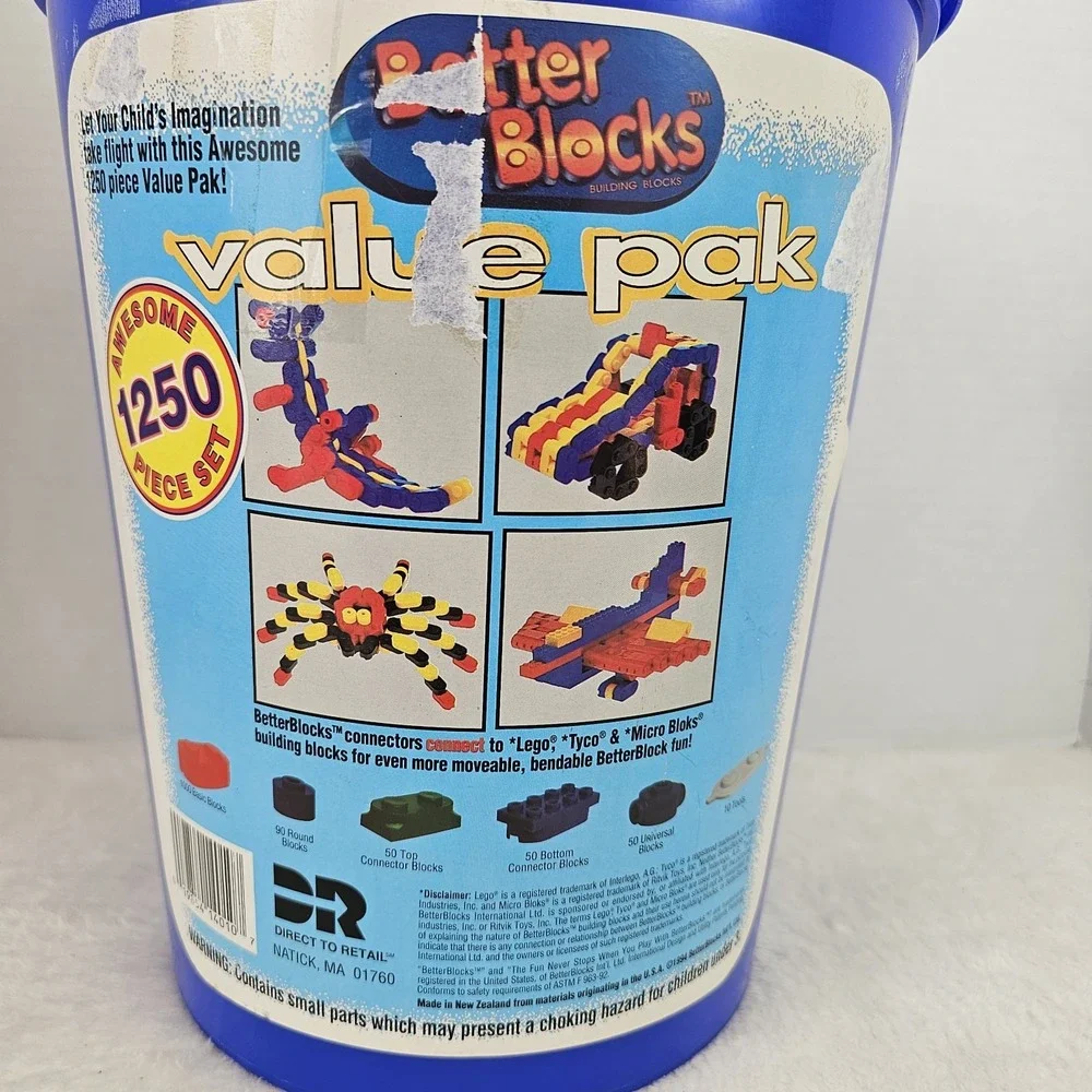 Better Blocks Building Blocks Value Pack Kit Vintage 1990s